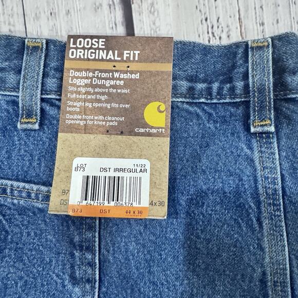 Carhartt B73-DST Double Knee Carpenter Jeans Men’s 44x30 NWT Dark Stone - Picture 6 of 7